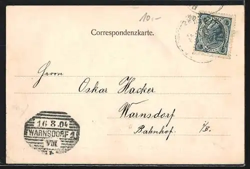 AK Kratzau, Knaben- und Bürgerschule, Kriegerdenkmal