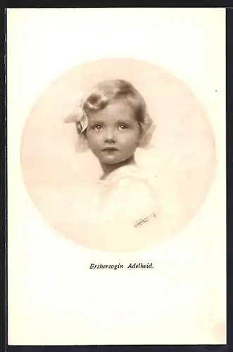 AK Erzherzogin Adelheid von Österreich als Kleinkind