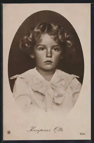 AK Kronprinz Otto von Österreich im Portrait