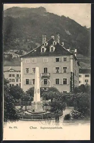 AK Chur, Blick zum Regierungsgebäude