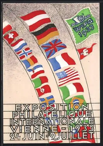 AK Vienne, Exposition Philatelique Internationale 1933