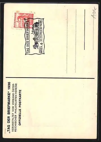 AK Wien, Tag der Briefmarke, Sonderausstellung 1936