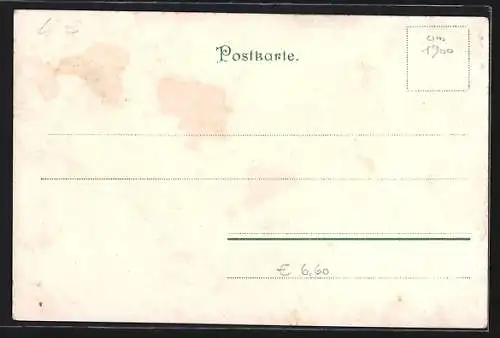 AK Buden, Riesenrad und Besucher auf einem Volksfest