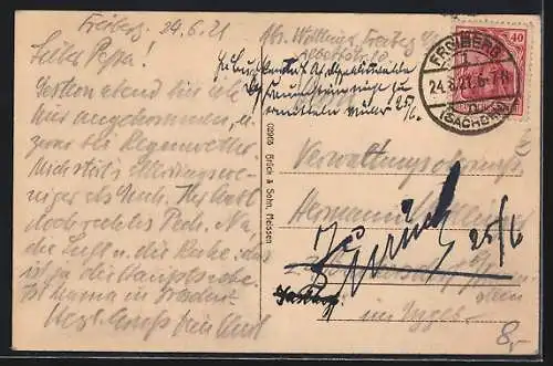 AK Freiberg i. Sa., Obermarkt mit Gasthaus Ratskeller