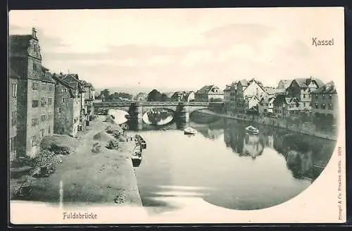 AK Kassel, Blick auf die Fuldabrücke