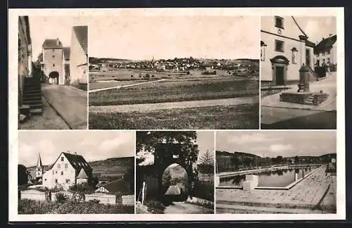 AK Neubrunn / Würzburg, verschiedene Ortsansichten