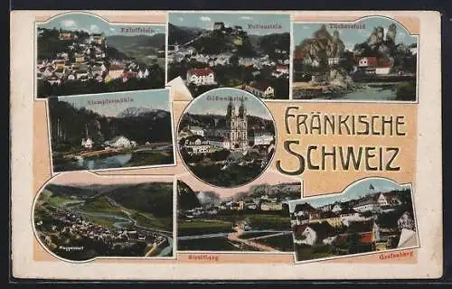 AK Muggendorf /Fränkische Schweiz, Teilansicht, Stempfermühle, Gössweinstein