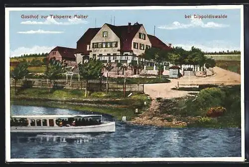 AK Dippoldiswalde, Gasthof zur Talsperre Malter