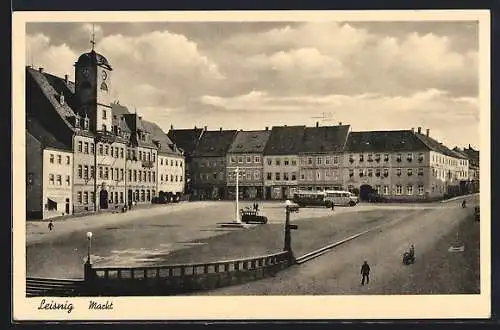 AK Leisnig, Blick über den Markt