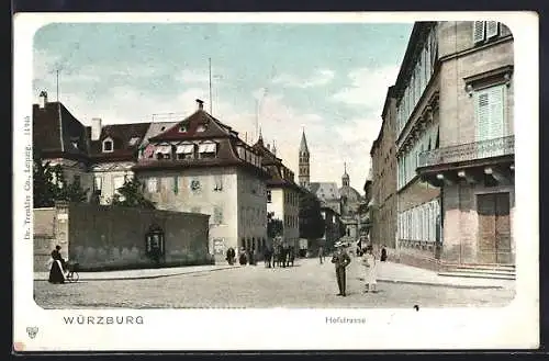 AK Würzburg, Partie in der Hofstrasse