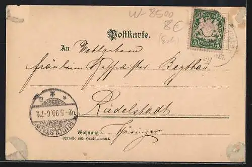 Lithographie Nürnberg, Bratwurstglöcklein, Am Henkersteg, Neues Thor