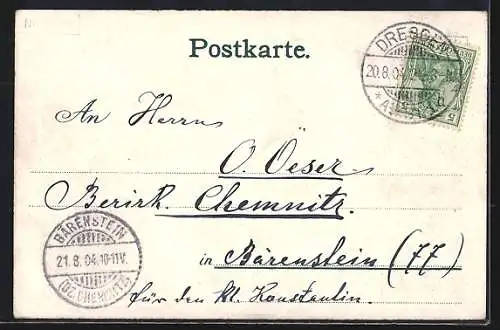 Lithographie Polenz / Polenztal, Hotel-Restaurant Stadt Teplitz