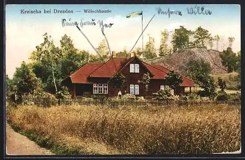 AK Kreischa b. Dresden, Gasthof Wilischbaude