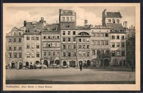 AK Warschau, Partie am alten Markt