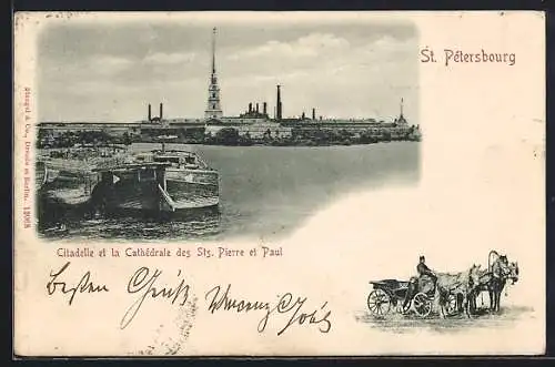 AK St. Petersbourg, Citadelle et la Cathedrale des Sts. Pierre et Paul