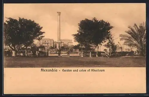 AK Alexandria, Garden and colon of Khartoum