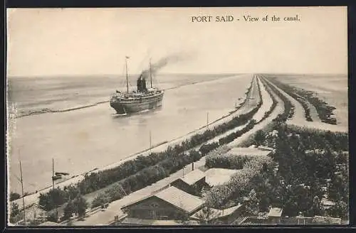 AK Port Said, View of the canal