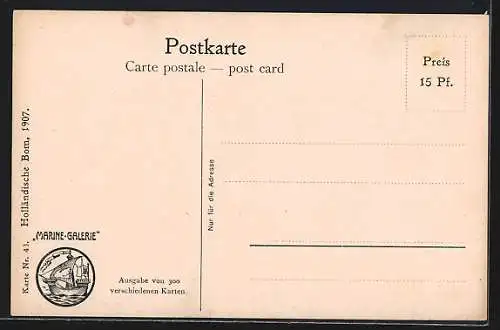 Künstler-AK Christopher Rave: Holländische Bom, 1907