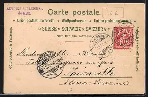 Lithographie Lausanne, Vue generale