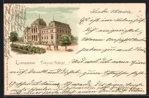 Lithographie Lausanne, Tribunal fédéral