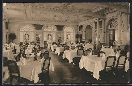 AK Zürich, Savoy-Hotel, Speisesaal, Innenansicht