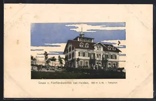 AK Heiden, Hotel-Pension Fünfländerblick