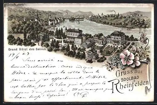 Lithographie Rheinfelden, Grand Hôtel des Salines
