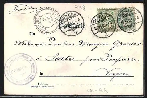 Lithographie Rheinfelden, Grand Hôtel des Salines