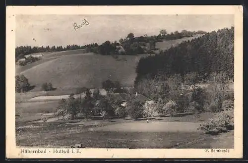AK Huttwil i. E., Gasthaus-Pension Häbernbad Gebr. Schär mit Umgebung