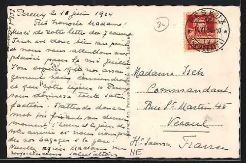 AK Peseux, Peseux et vue sur Corcelles