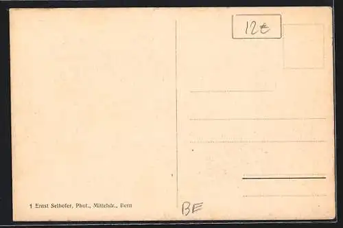 AK Thun, Partie in der Hauptgasse, mit Geschäften