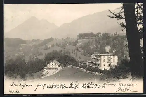 AK Flüeli-Ranft /Obwalden, Hotel Nünalphorn