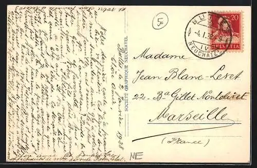 AK Buttes, Teilansicht mit Strassenpartie