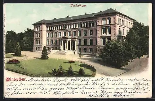AK Winterthur, Technikum mit Strassenpartie