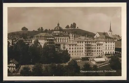 AK Menzingen, Institut, Gesamtansicht, Südseite