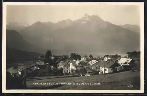 AK Chesières, Vue générale et les Dents du Midi