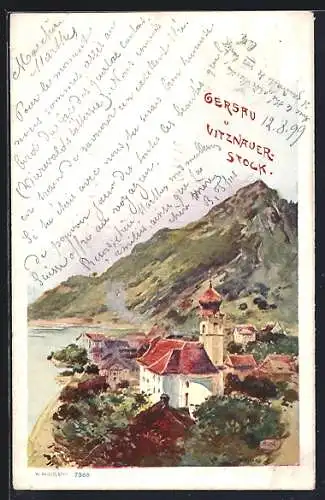 AK Gersau, Vitznauer Stock und Kirche