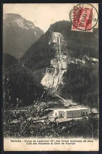 AK Vallarbe, Usine de Ladernier, Bergbahn und Station