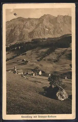 AK Sörenberg, Ortsansicht mit Brienzer-Rothorn
