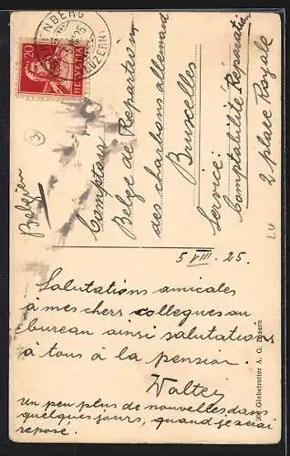 AK Sörenberg, Ortsansicht mit Brienzer-Rothorn