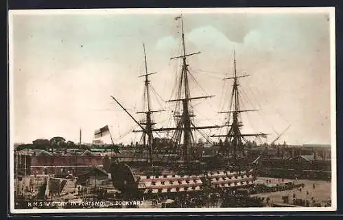 AK Portsmouth, HMS Victory at the Dockyard, Kriegsschiff