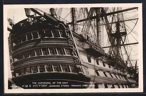 AK HMS Victory showing stern, the Cathedral of the Navy