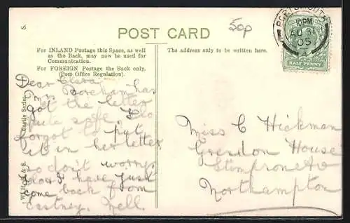 AK Portsmouth, Kriegsschiff HMS Victory vor der Küste