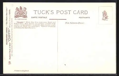 AK Passagierschiff S.S. Oceanic in voller fahrt