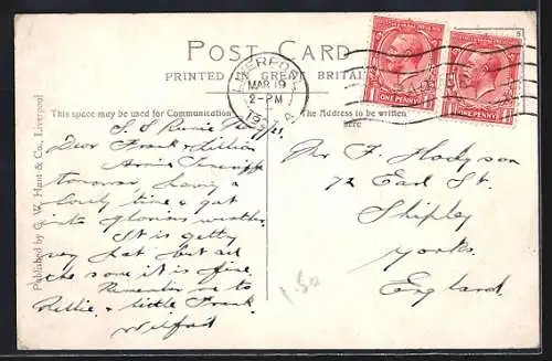 AK Passagierschiff SS Runic auf dem offenen Meer