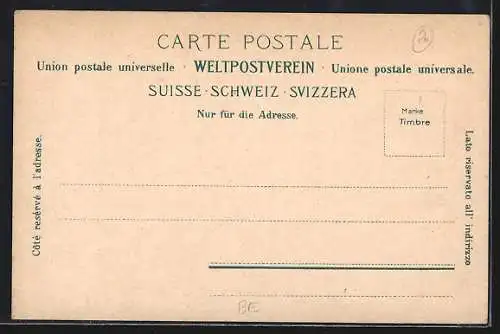 AK Leissigen, Ortsansicht mit St. Beatenberg