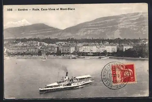 AK Genève, Rade, Eaux-Vives et Mont-Blanc