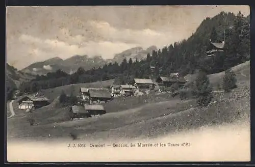 AK Ormont-Dessus, La Murrée et les Tours d`Ai