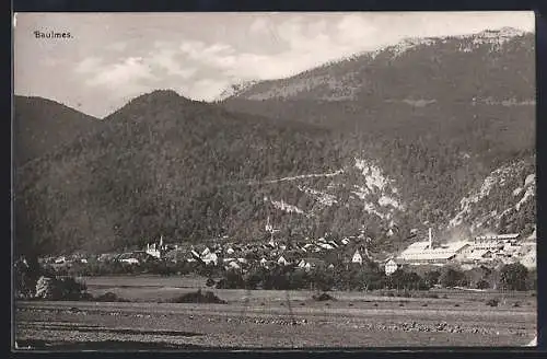 AK Baulmes, Ortsansicht aus der Ferne