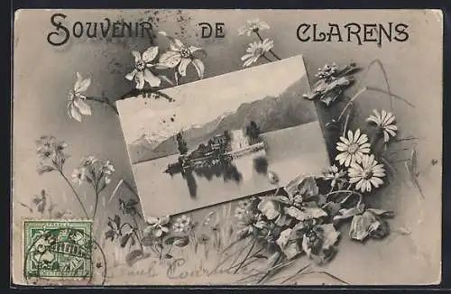 AK Clarens, Insel im Blumen-Passepartout
